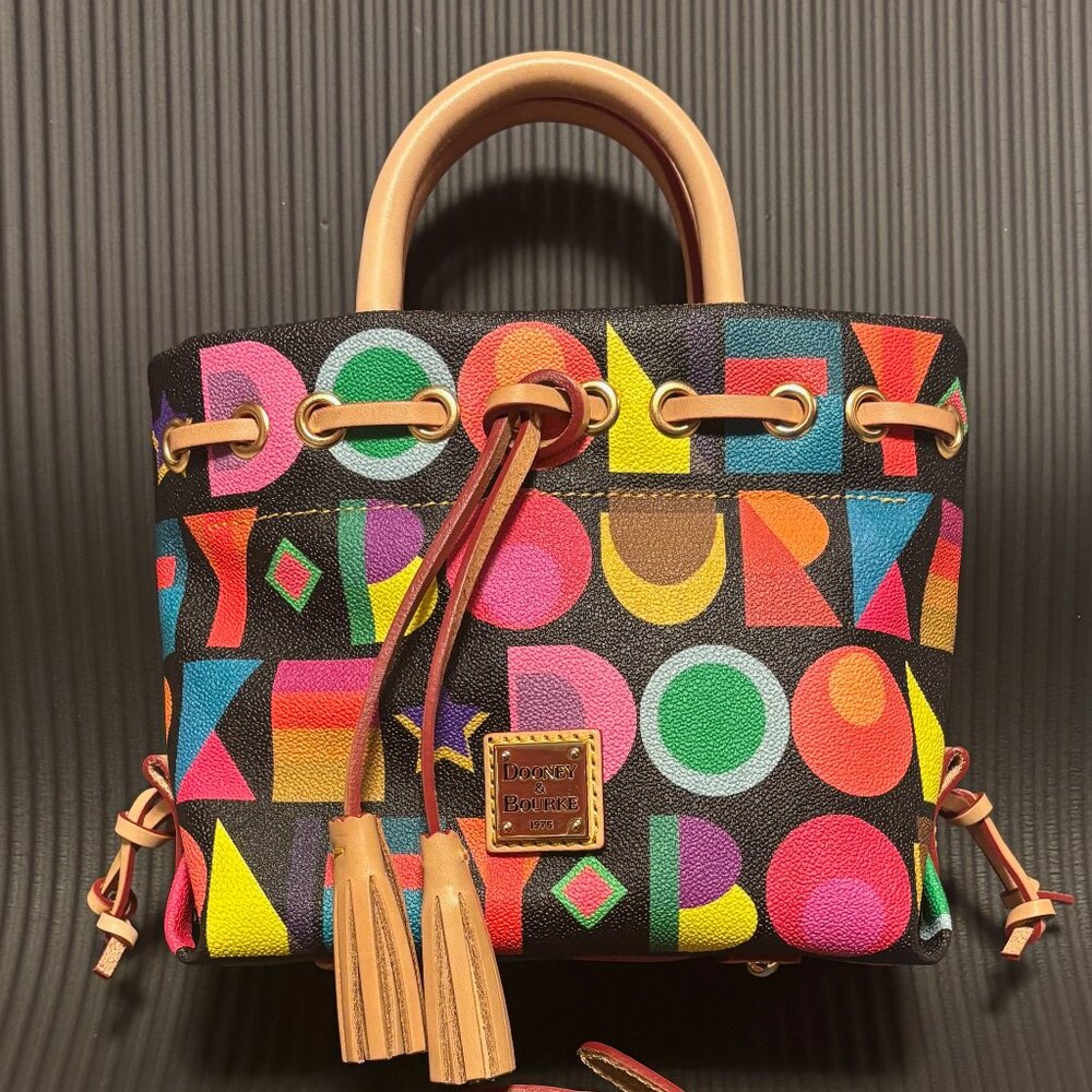 Dooney & Bourke Art Deco Small Tassel Tote NWOT (Black)